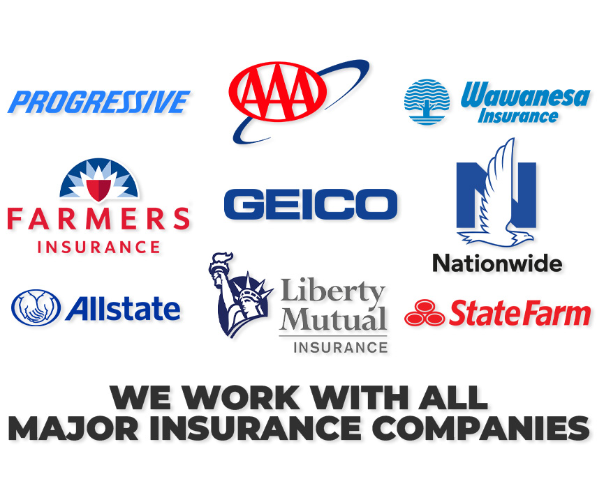 An image of auto insurance company logos